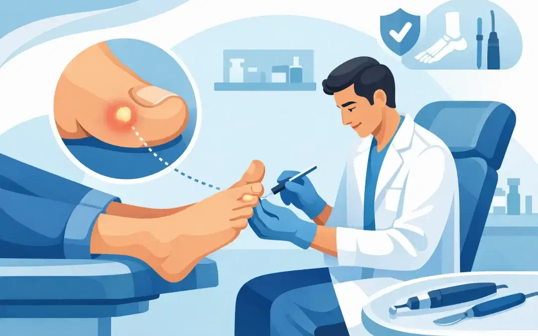 How Are Foot Corns Removed Safely by a Podiatrist?